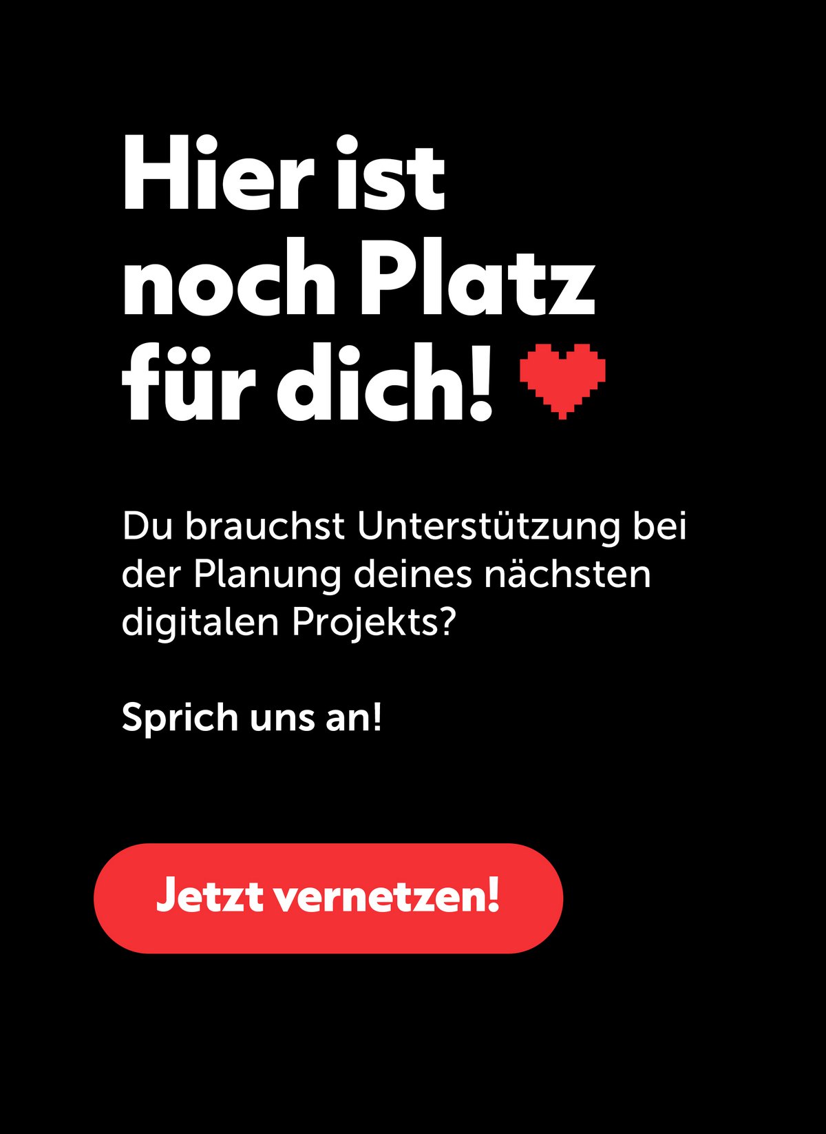 Hier ist noch Platz für dich